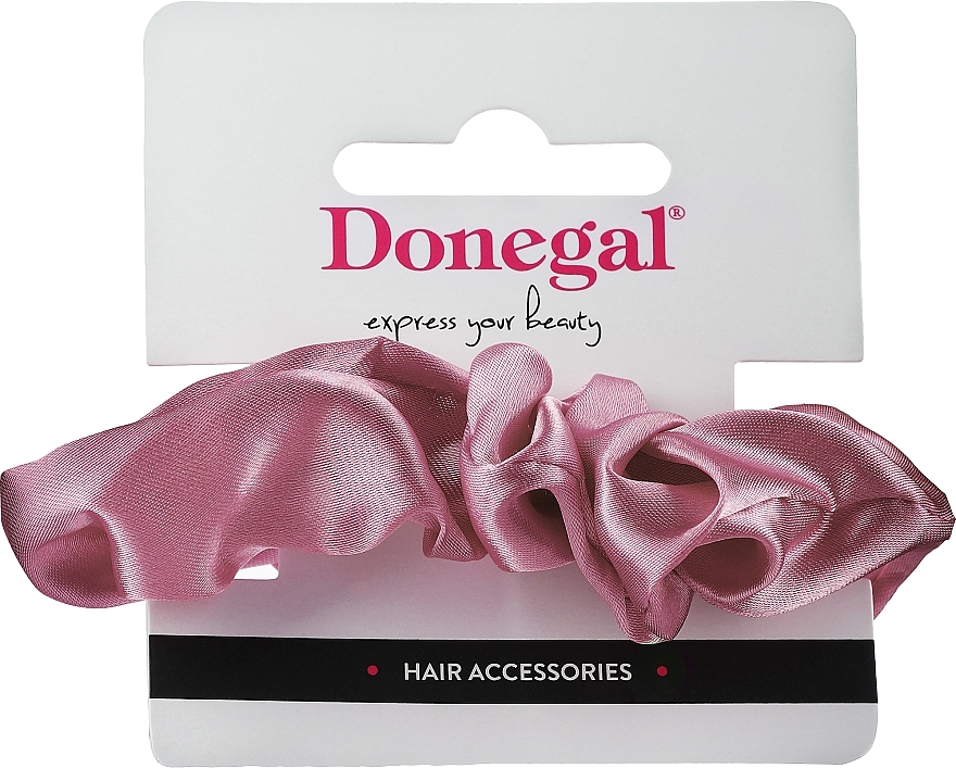 Hair Tie, FA-5674, fabric, pink - Donegal — photo N1