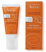 Mattifying Face Fluid - Avene Eau Thermale Mat Perfect SPF 50+ — photo N2