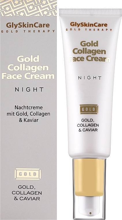 Gold Collagen Night Cream - GlySkinCare Gold Collagen Night Face Cream — photo N2