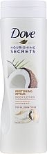 Body Lotion "Restoring" with Coconut Oil and Almond Milk - Dove Nourishing Secrets Restoring Ritual Body Lotion — photo N17