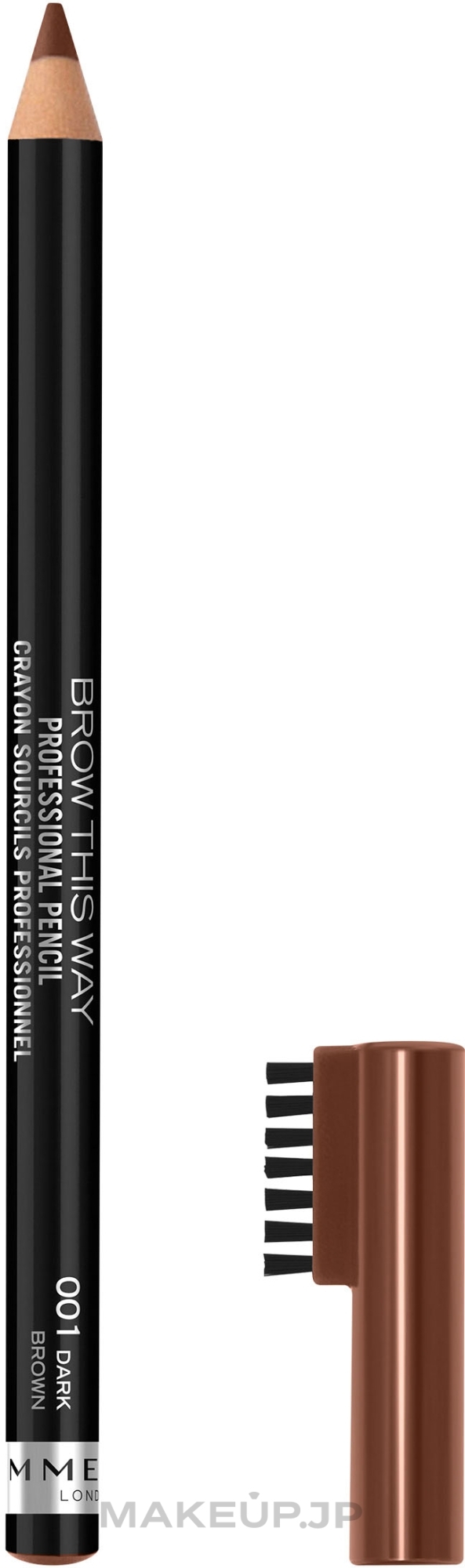 Brow Pencil - Rimmel Brow This Way Professional Eyebrow Pencil — photo 001 - Dark Brown