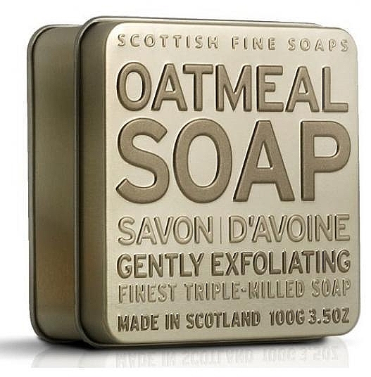 Soap - Scottish Fine Soaps Oatmeal Soap In A Tin — photo N1