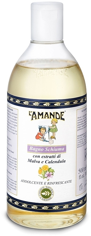 Shower Gel with Mallow & Calendula Extracts - L'Amande Bagno Schiuma — photo N1