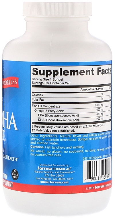 Dietary Supplement "Omega-3 Balance" - Jarrow Formulas EPA-DHA Balance — photo N6