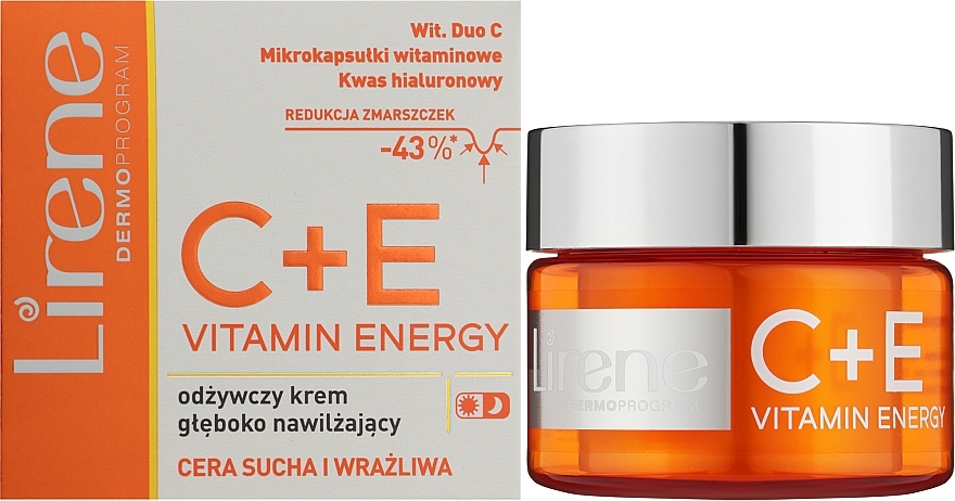 Intensive Moisturizing Face Cream - Lirene C+E Pro Vitamin Energy — photo N2