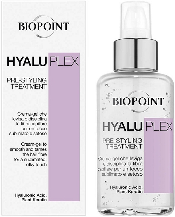 Smoothing & Disciplining Hair Gel Cream - Biopoint Hyaluplex Pre-Styling Treatment — photo N1