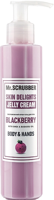 Moisturizing Body Cream Gel "Currant Sorbet" - Mr.Scrubber Body & Hands Cream — photo N1