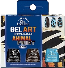 Set - IBD Just Gel Polish Animal Print Gel Art(nail/lacquer/7,4mlx3) — photo N1