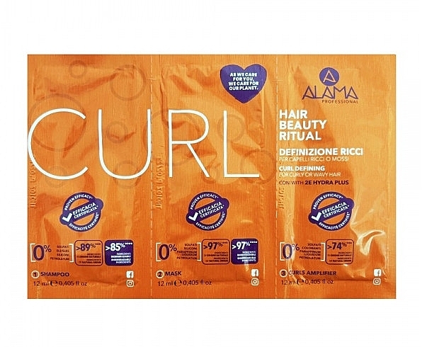 Set - Alama Curl (shm/12ml + h/mask/12ml + h/fluid/12ml) — photo N1