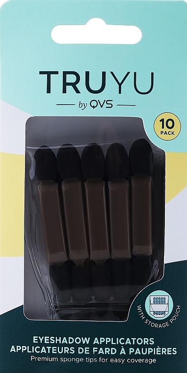 Eyeshadow Applicator, 10 pcs - QVS Professional — photo N1