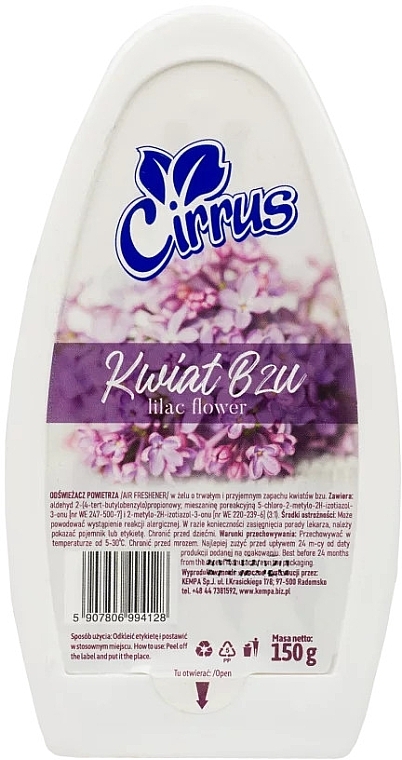 Lilac Flower Gel Air Freshener - Cirrus — photo N1