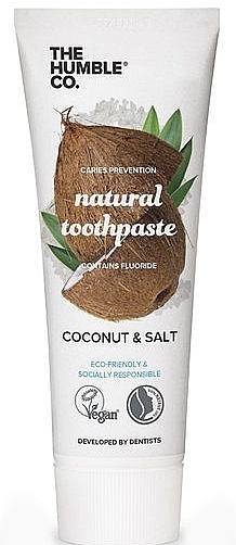 Natural Toothpaste "Coconut" - The Humble Co. Natural Toothpaste Coconut & Salt — photo N1