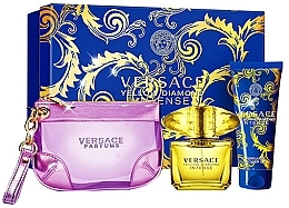 Fragrances, Perfumes, Cosmetics Versace Yellow Diamond Intense - Set (edp/90ml + b/lot/100ml + bag)