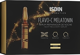 Night Face Serum - Isdin Isdinceutics Flavo C Melatonin Serum Reparador De Noche — photo N4