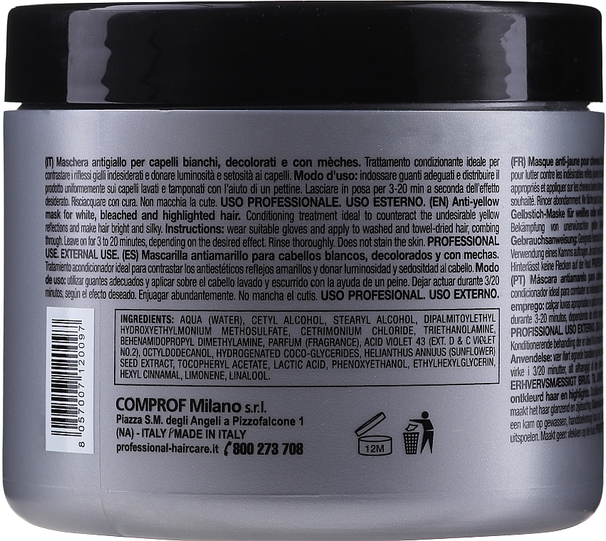 Anti-Yellow Mask - Professional Silver Hair Mask — photo N2