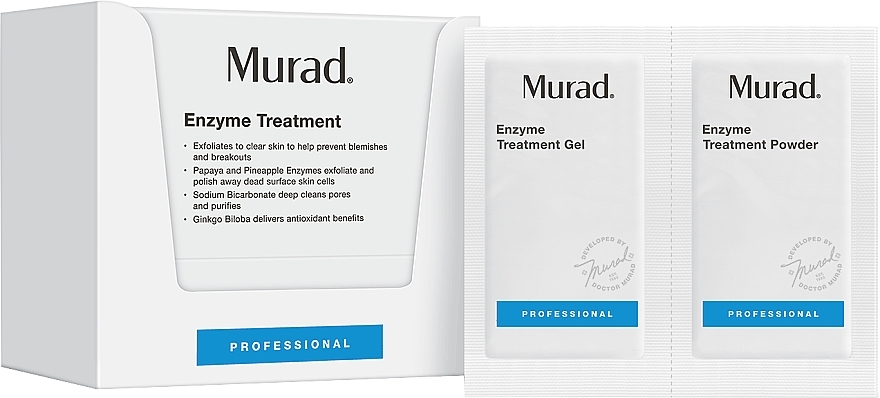 Acne Treatment Set - Murad Acne Enzyme Treatment 25 Piece Pack (Gel 9ml + Powder 8g) — photo N1