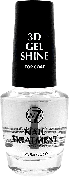 Top Coat - W7 Cosmetics 3D Gel Shine Shine Top Coat — photo N1