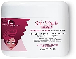 Fragrances, Perfumes, Cosmetics Intensive Nourishing Hair Mask - Institut Claude Bell Jolie Boucle Nutrition Intense Masque