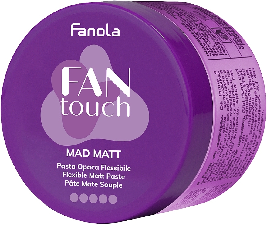Matte Styling Paste - Fanola Fantouch Mad Matt Flexible Matt Paste — photo N1