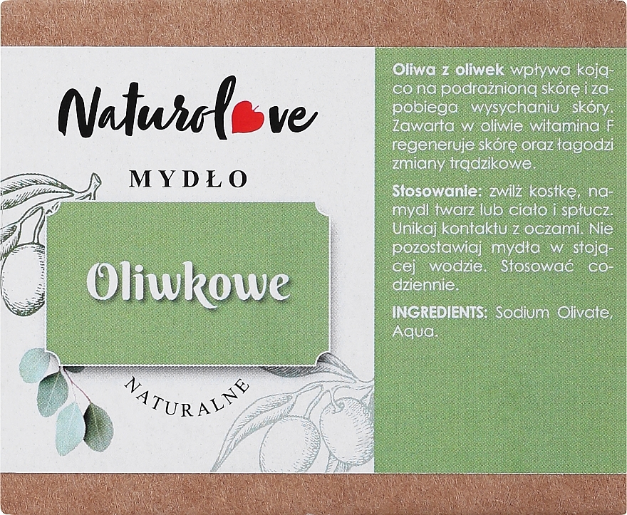 Natural Olive Soap - Naturolove Natural Soap — photo N1
