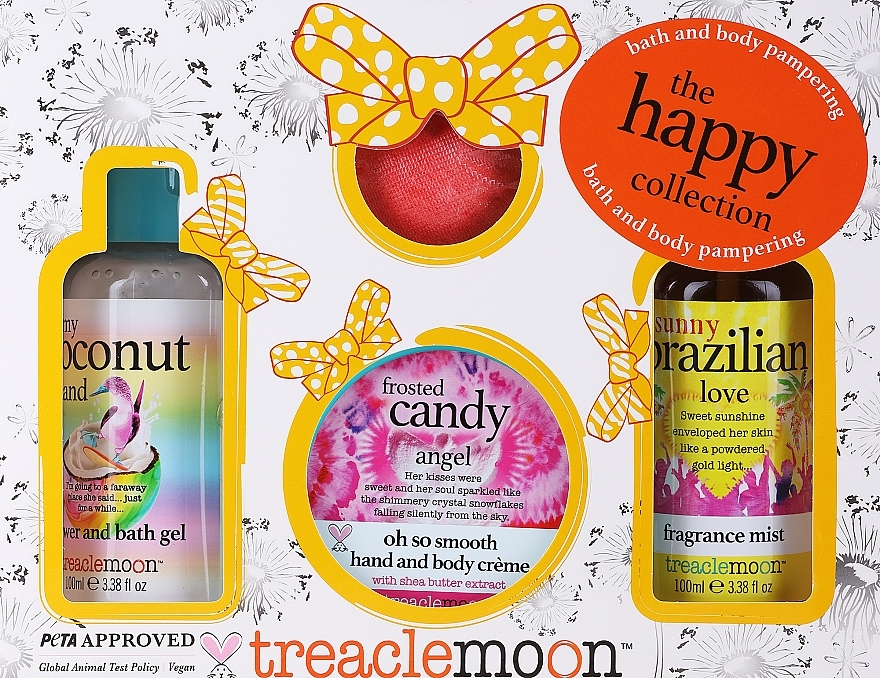 Set - Treaclemoon The Happy Collection (sh/gel/100ml + mist/100ml + bath/riz/80g + h/b/cr/50ml) — photo N1