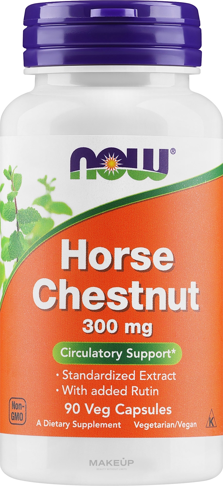 Horse Chestnut Extract, 300 mg - Now Foods Horse Chestnut Veg Capsules — photo 90 ЊВ.