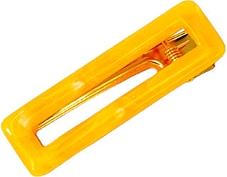 Rectangular Hair Clip, yellow - Lolita Accessories — photo N1