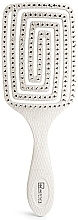 Hair Brush, white - IDC Institute ECO Paddle Brush — photo N1