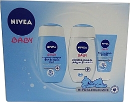 Fragrances, Perfumes, Cosmetics Set - NIVEA Baby Set (Samp/50ml + cr/50ml + Oil/200ml)