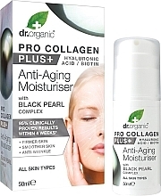 Fragrances, Perfumes, Cosmetics Anti-Aging Face Cream with Black Pearl - Dr. Organic Pro Collagen Plus+ Anti Aging Moisturiser With Black Pearl