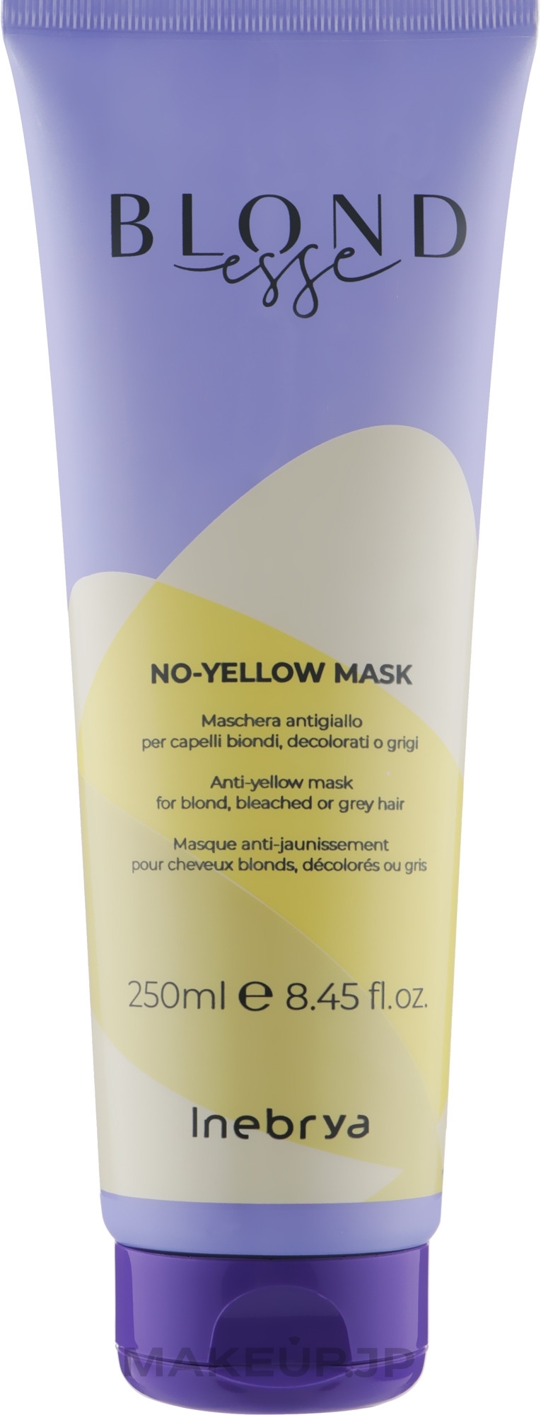 Mask for Blonde, Bleached & Grey Hair - Inebrya Blondesse No-Yellow Mask — photo 250 ml