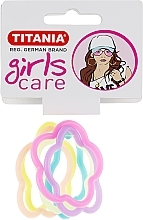 Fragrances, Perfumes, Cosmetics Multicolor Hair Tie Set "Flower", 6 pcs - Titania