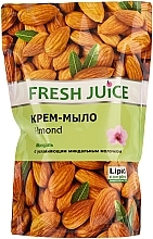 Fragrances, Perfumes, Cosmetics Cream Soap with Moisturizing Milk "Almond" - Fresh Juice Almond (Refill)