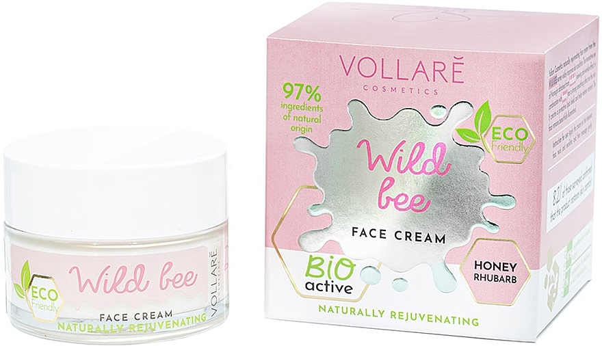 Rejuvenating Face Cream "Wild Bee" - Vollare — photo N1