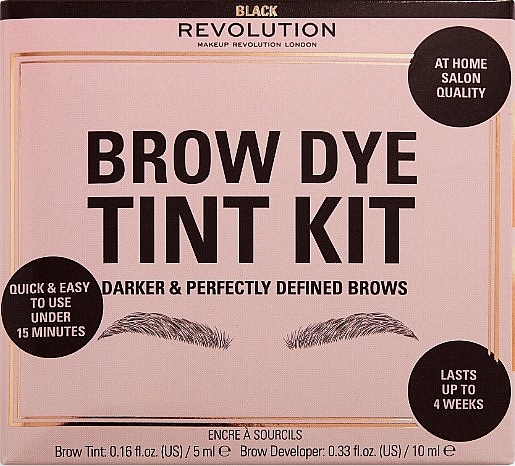 Brow Coloring Set - Makeup Revolution Brow Dye Tint Kit — photo N2