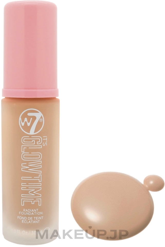 Foundation - W7 Foundation It's Glow Time — photo Almond Glow