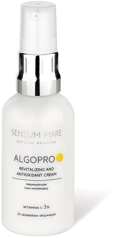 Revitalizing & Antioxidant Cream with 3% Vitamin C - Sensum Mare Algopro C Revitalizing And Antioxidant Cream — photo N1