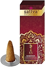 Incense Sticks - Sattva Ayurveda Sandalwood Incense Sticks Cones — photo N2