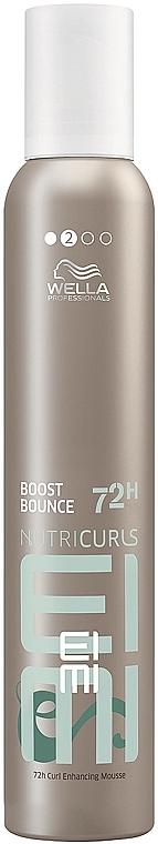Modeling Curly Hair Mousse Spray - Wella Professionals Eimi Nutricurls Boost Bounce Mousse Curly 72H — photo N1
