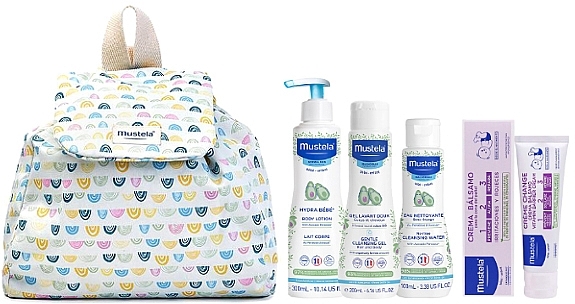 Set in Backpack, 5 products - Mustela Bebe Little Moments Mochila Arcoiris Set  — photo N2