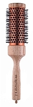 Fragrances, Perfumes, Cosmetics Thermal Brush with Wooden Handle & Nylon Bristles, brown cylinder, d60mm - 3ME Maestri Triangolo Thermal Brush