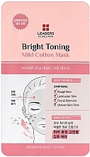 Fragrances, Perfumes, Cosmetics Brightening Face Mask - Leaders Ex Solution Bright Toning Mild Cotton Mask