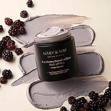 Antioxidant Clay Face Mask with Blackberries - Mary & May Blackberry Complex Glow Wash Off Mask — photo N4