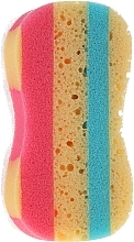 Fragrances, Perfumes, Cosmetics Shower Sponge 6047, pink-yellow-blue - Donegal