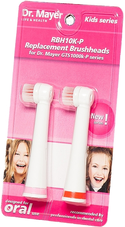 Electric Toothbrush Heads GTS1000K, pink - Dr. Mayer RBH10K — photo N1