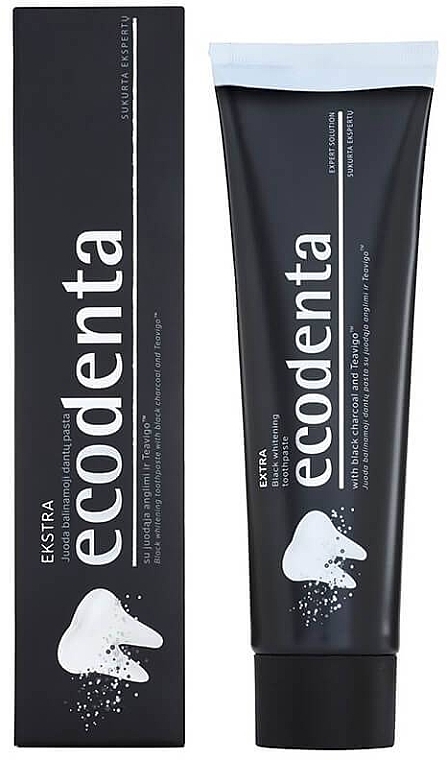 Whitening Black Charcoal Toothpaste - Ecodenta Extra Toothpaste — photo N2