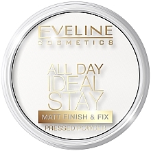 Setting Powder - Eveline Cosmetics All Day Ideal Stay Matt Finish & Fix White-60 — photo N1