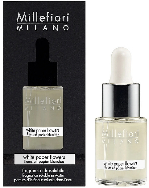 Aroma Lamp Concentrate - Millefiori Milano White Paper Flowers Fragrance Oil — photo N1