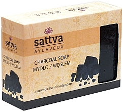 Fragrances, Perfumes, Cosmetics Soap - Sattva Hand Made Soap Charcoal