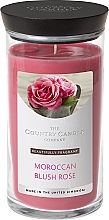 Fragrances, Perfumes, Cosmetics Scented Candle in Glass Jar - The Country Candle Company Town & Country Moroccan Blush Rose Candle